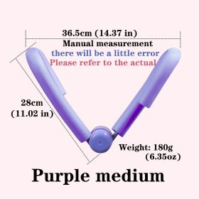 Purple Medium Yoga; Fitness Pelvic Floor Muscle Trainer; Used To Tighten Buttocks To Reduce Inner Thigh Fat; Stovepipe Fat Reducer To Contract Pe
