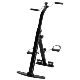Seated Pedal Exerciser, Foldable Leg Exercise Bike with LCD Monitor for Seniors Elderly Rehabilitation Recovery Therapy