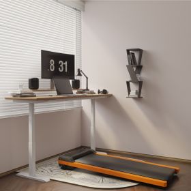 6% Incline Walking Pad Treadmill - Portable Compact Treadmills Under Desk Treadmill, Incline Treadmills for Home Office, Upright Stand