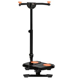Soozier Foldable Ab Twister Board For Waist Trimming With Screen Showing Time, Calories, Etc., Ab Workout Equipment For Women & Men, Core Fitness (Option: BlackRed)