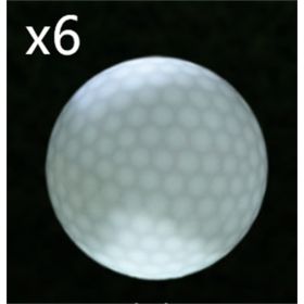 Led Golf Ball Flashing Ball Golf Supplies (Option: 6PCS White)