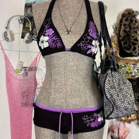 Spring And Summer Fashion Trend Sexy Bikini Suit (Option: Purple Suit-M)